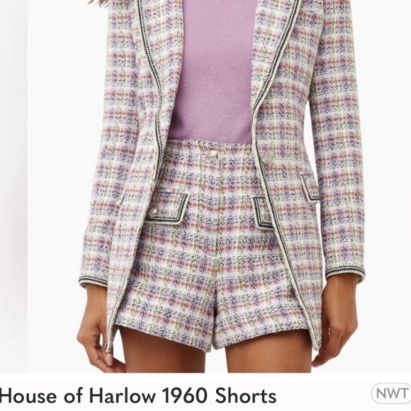 House of Harlow 1960 Pants - House of Harlow 1960 tweed Shorts for any occasion- heels or not